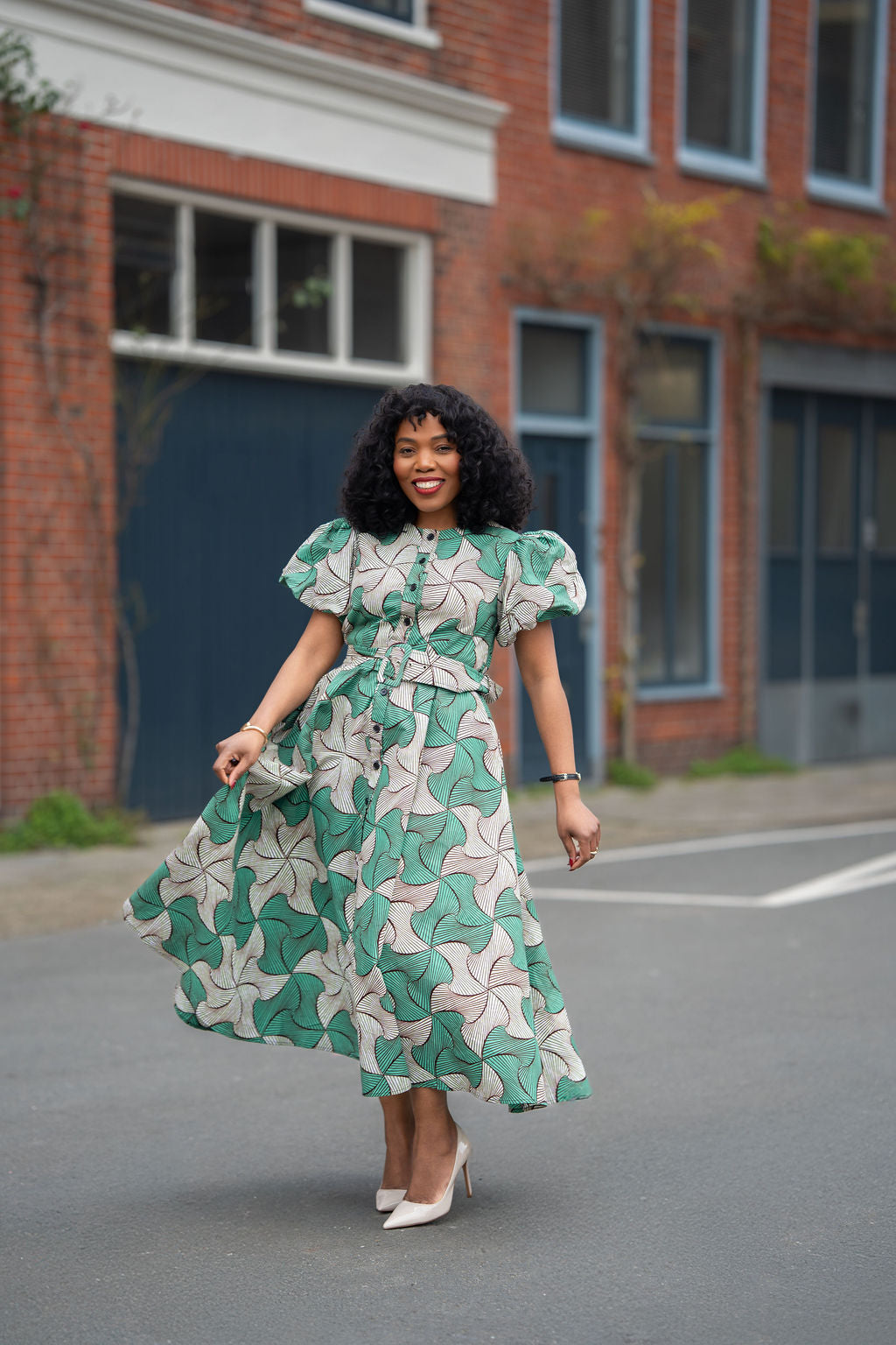 FATIMA GREEN DRESS