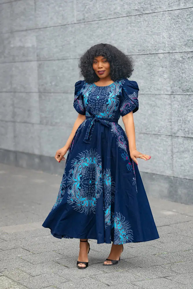 ALICE BLUE MIDAXI DRESS