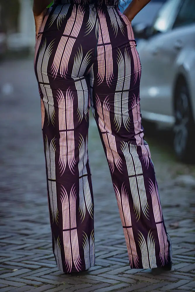MAKEDA PLUM JUMPSUIT