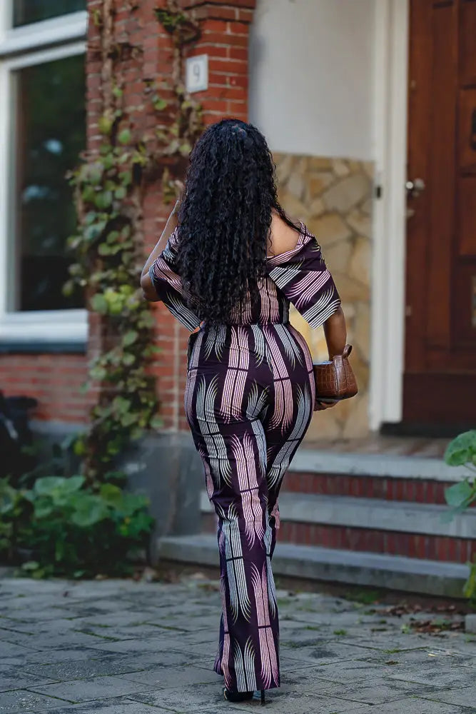 MAKEDA PLUM JUMPSUIT