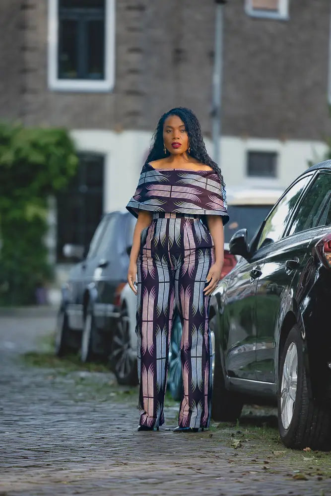 MAKEDA PLUM JUMPSUIT